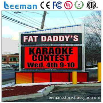 IP65 outdoor programmable scrolling led sign high resolution brightness super slimP6,P8,P10,P12.5,P16 p20 led wall screen